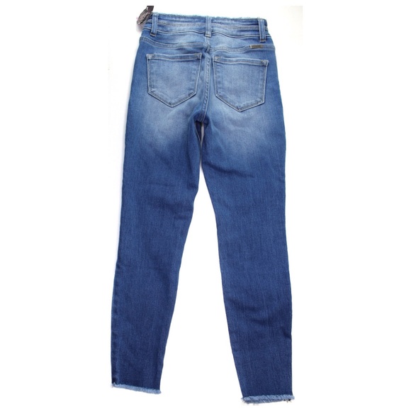 KanCan High Waist Frayed Distressed Ankle Jeans 1 - Picture 10 of 13